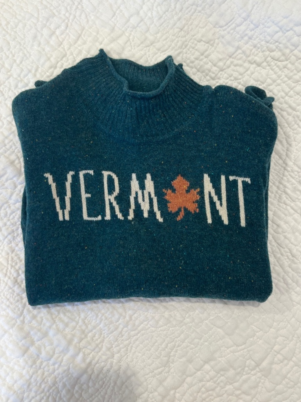 Kiel James Patrick Vermont Autumn Sweater, 100% Wool, Size XS NWT